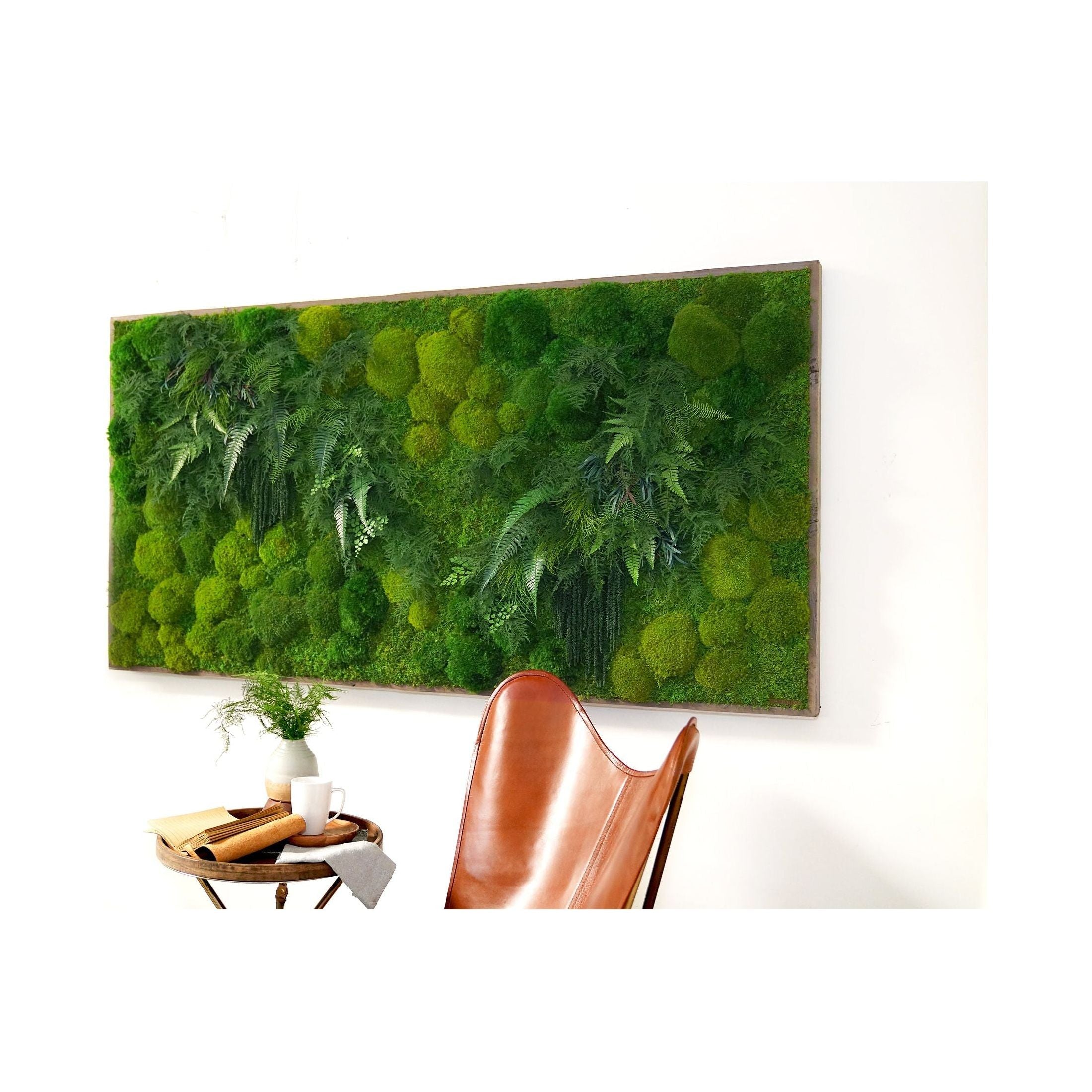 Moss & Ferns - 68" x 33" Oversized Statement Piece - Vertical or Horizontal