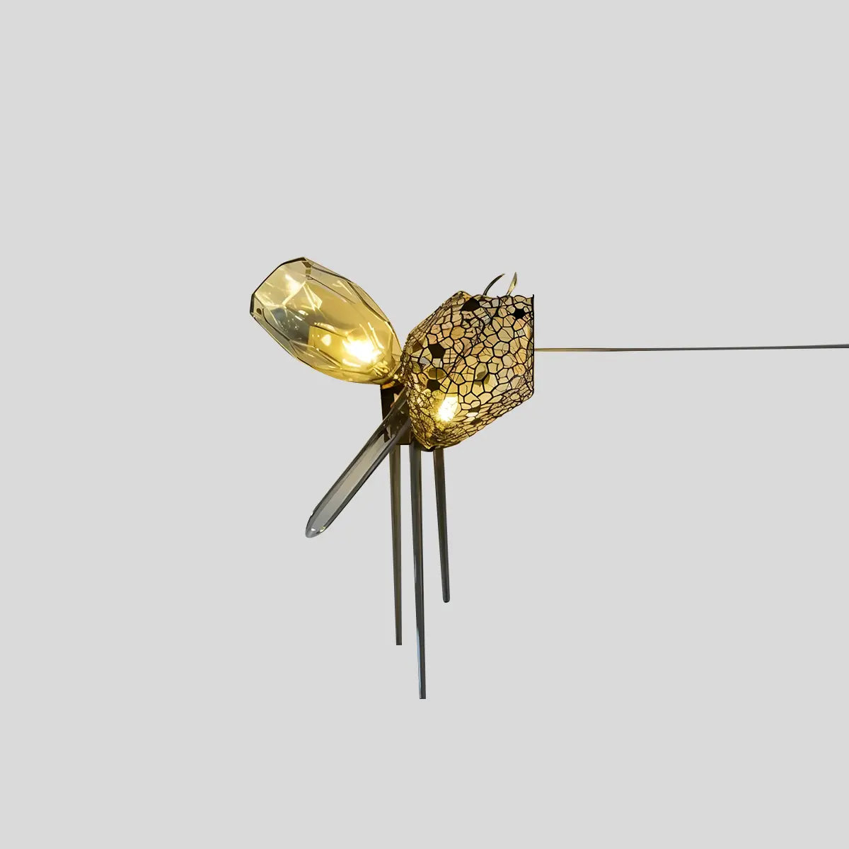 Kallisto Sculptural Glass Chandelier for Dining Room