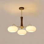 Brass Wooden Persimmon Chandelier