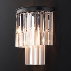 Decorative 2-Tier Crystal Wall Sconce