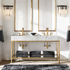 Decorative 2-Tier Crystal Wall Sconce