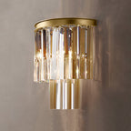 Decorative 2-Tier Crystal Wall Sconce