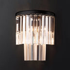 Decorative 2-Tier Crystal Wall Sconce