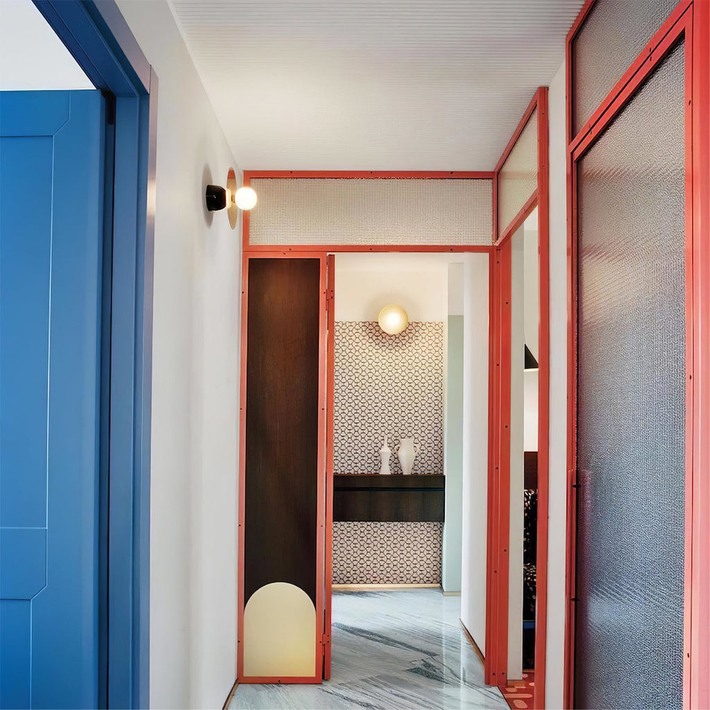 Disc And Sphere Wall Light