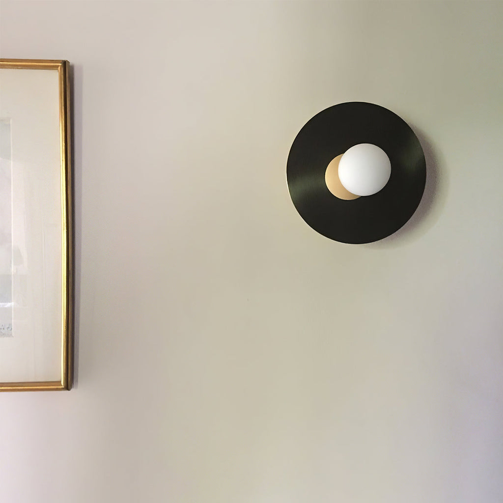 Disc And Sphere Wall Light