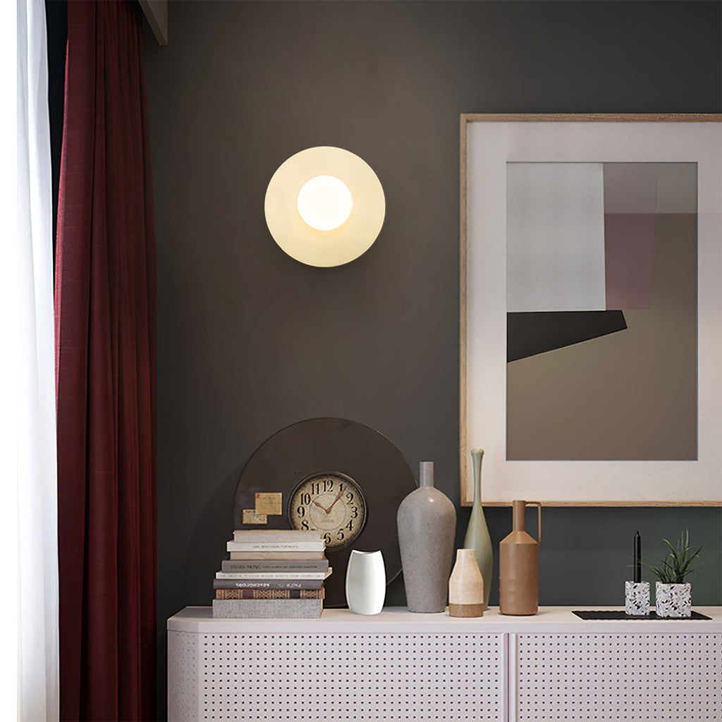 Disc And Sphere Wall Light