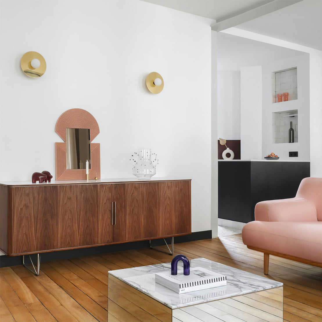 Disc And Sphere Wall Light