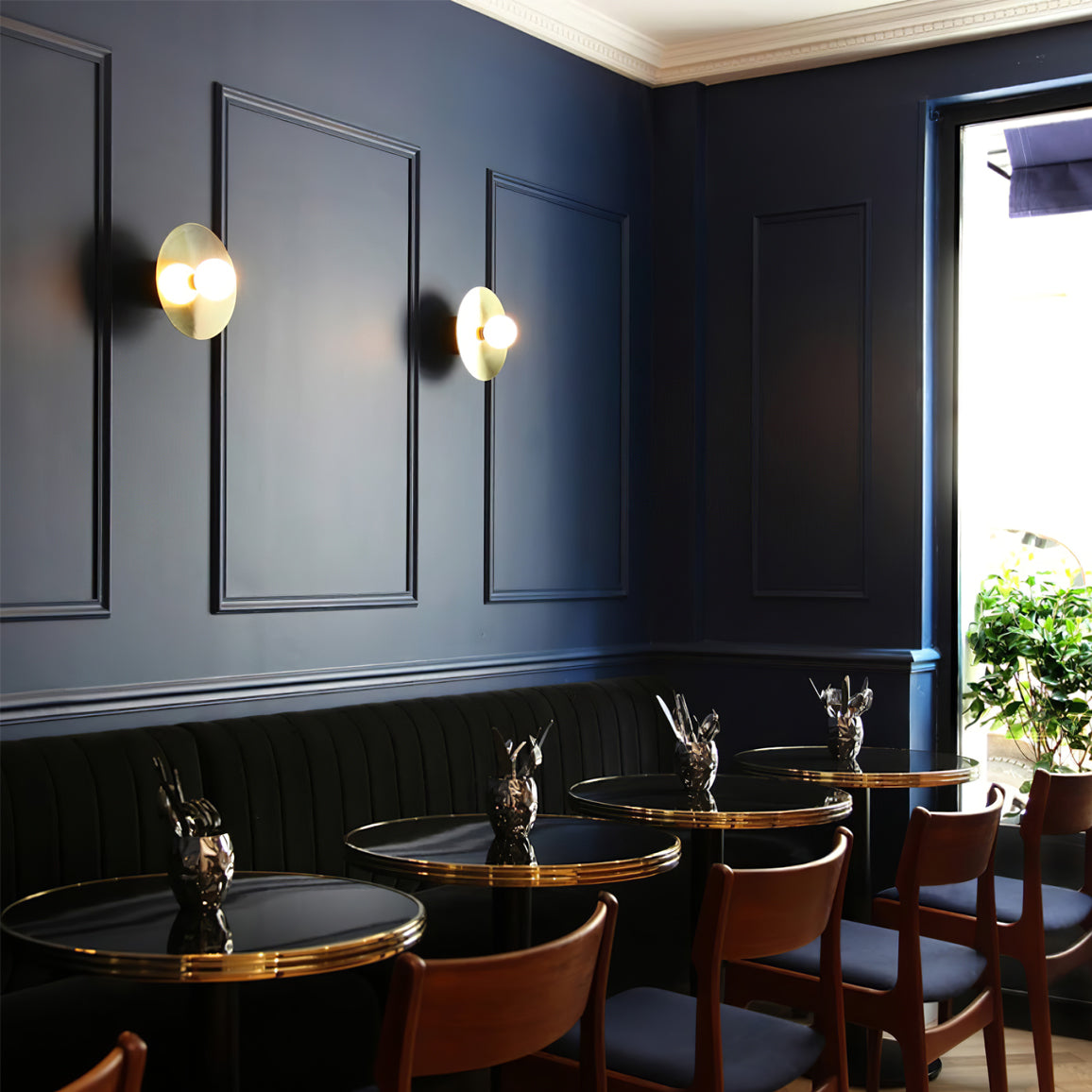 Disc And Sphere Wall Light