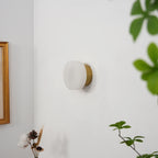 Domino A Cylindrical Alabaster Wall Light