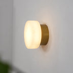 Domino A Cylindrical Alabaster Wall Light