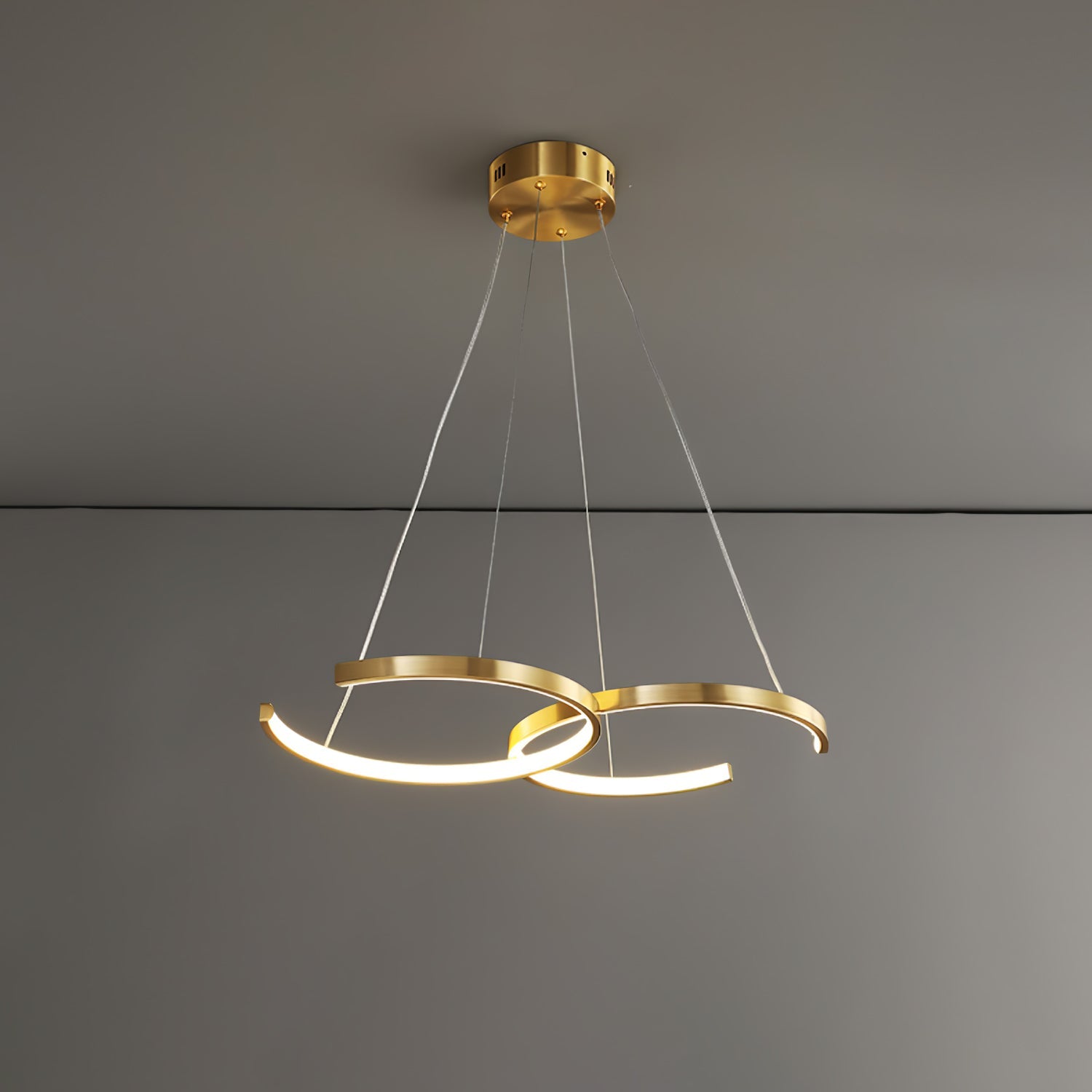 Double Rings Pendant Light