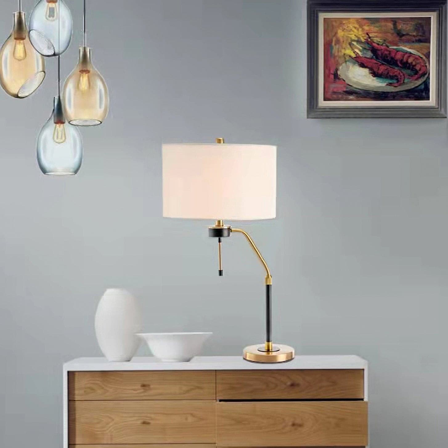 Drum Cloth Table Lamp