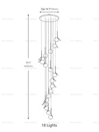 Duplex Opal Glass Globe Pendant Light