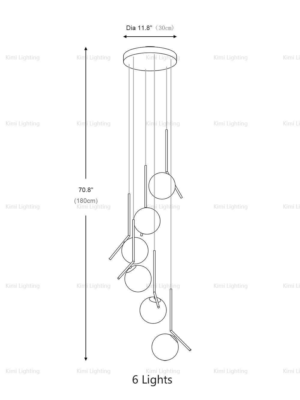 Duplex Opal Glass Globe Pendant Light
