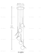 Duplex Opal Glass Globe Pendant Light