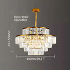 Light Luxury Crystal Chandelier for Living Room
