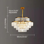 Light Luxury Crystal Chandelier for Living Room