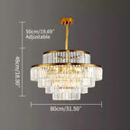 Light Luxury Crystal Chandelier for Living Room