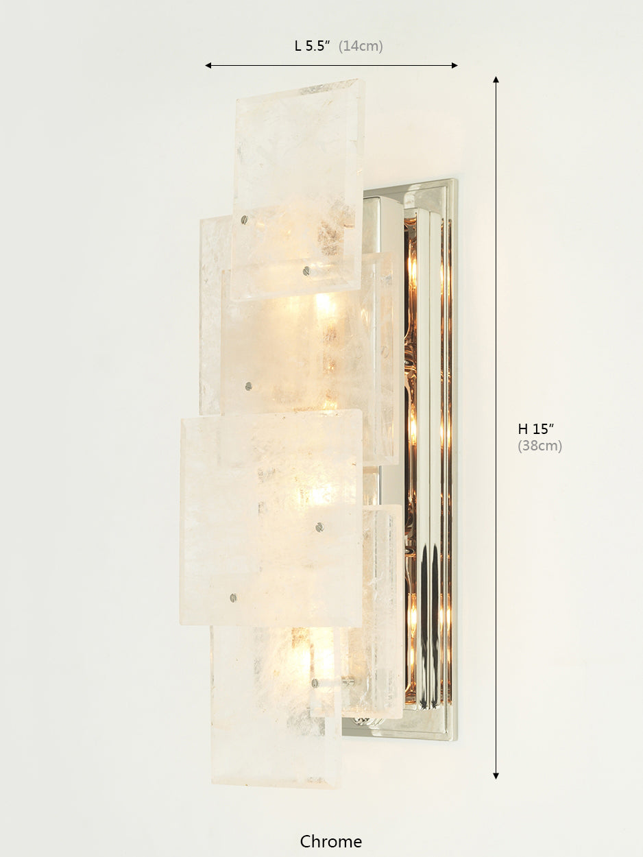 Esterel Collection Matte Crystal Wall Sconce