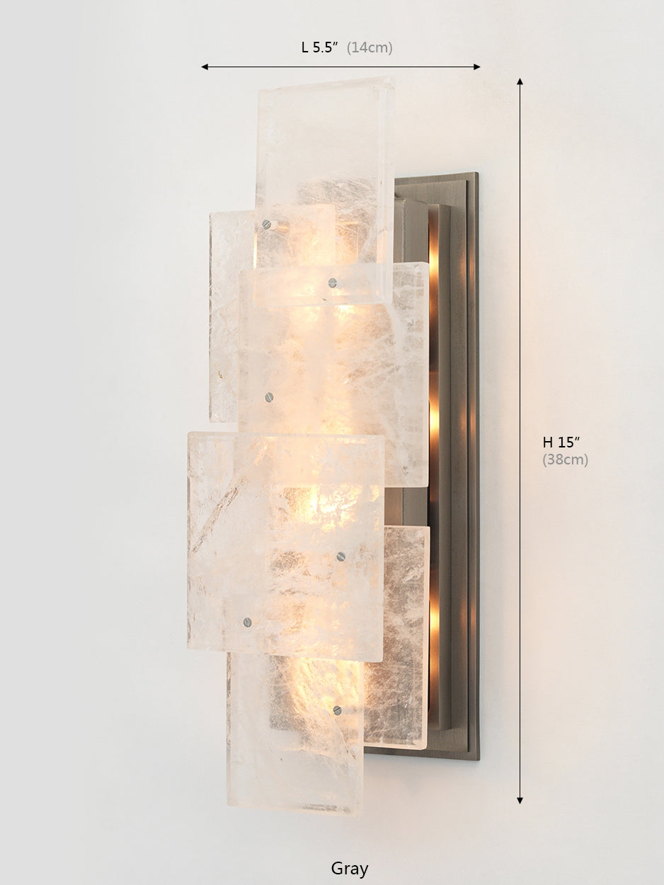 Esterel Collection Matte Crystal Wall Sconce