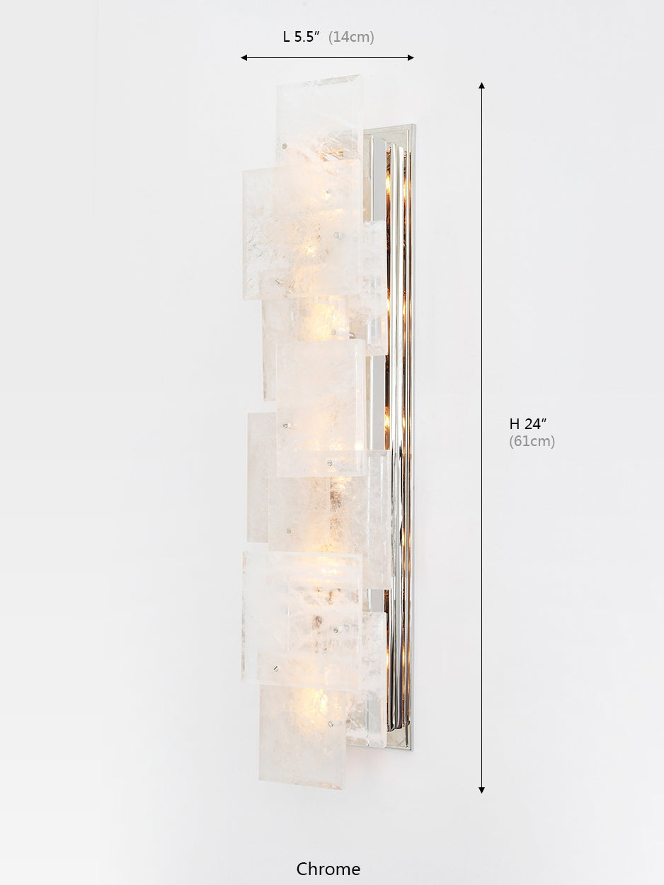 Esterel Collection Matte Crystal Wall Sconce
