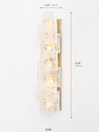 Esterel Collection Matte Crystal Wall Sconce