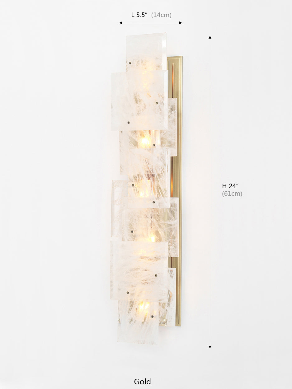 Esterel Collection Matte Crystal Wall Sconce