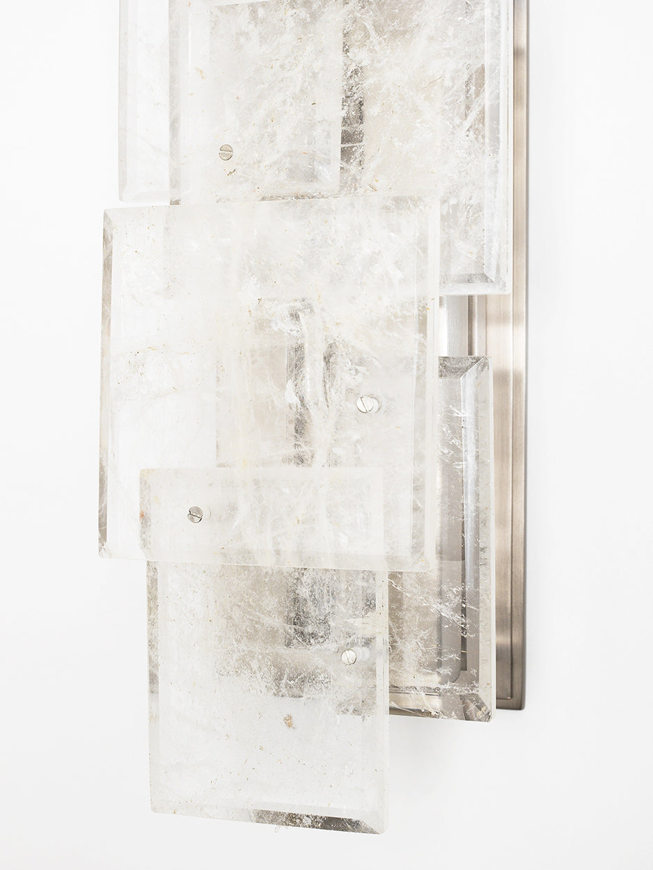 Esterel Collection Matte Crystal Wall Sconce