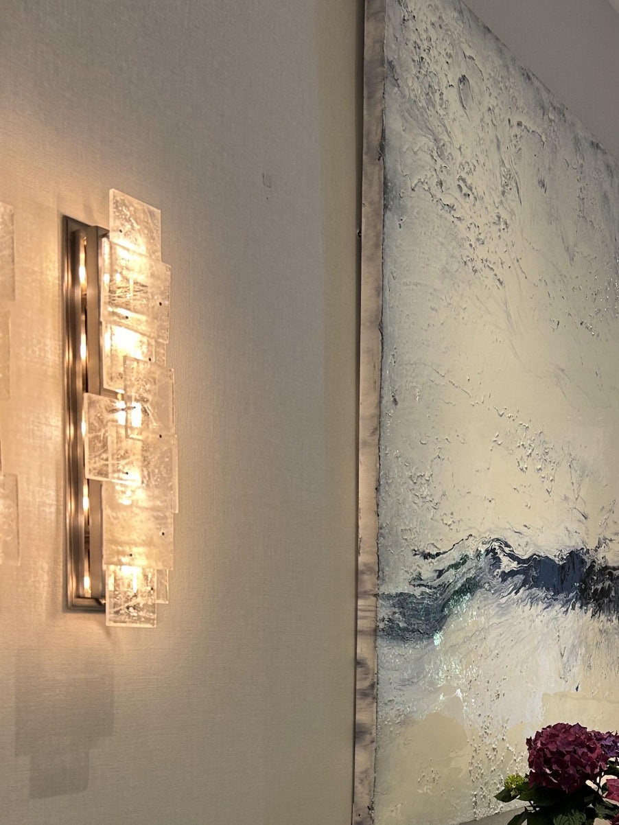 Esterel Collection Matte Crystal Wall Sconce