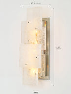 Esterel Collection Matte Crystal Wall Sconce