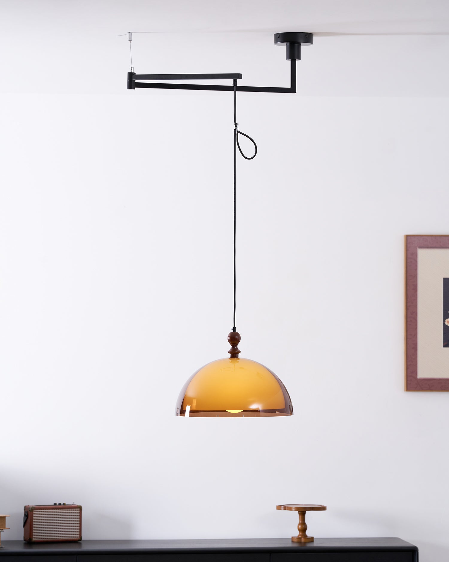 Pallade Swing Arm Pendant Light