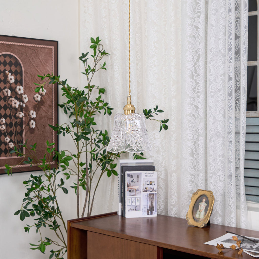 Flower Glass Pendant Lamp