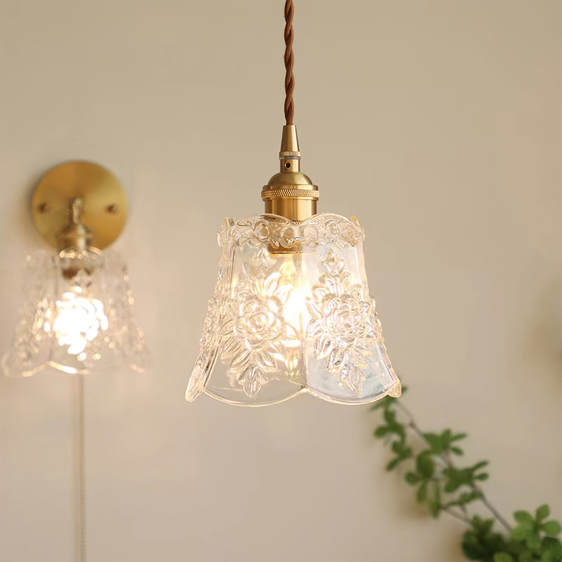 Flower Glass Pendant Lamp