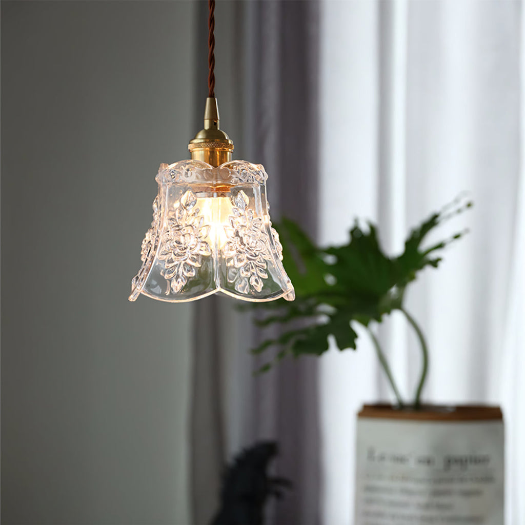 Flower Glass Pendant Lamp