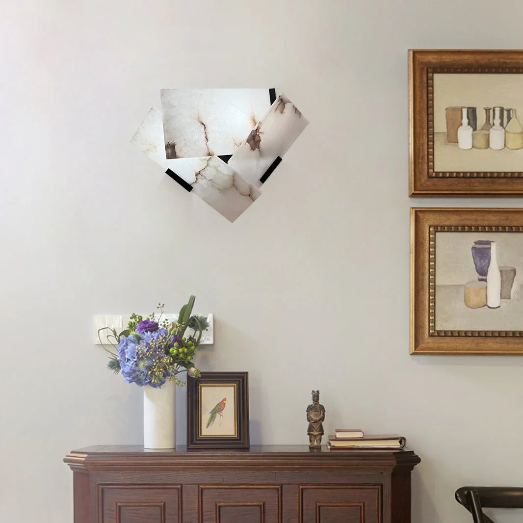 Heart Alabaster Wall Lamp