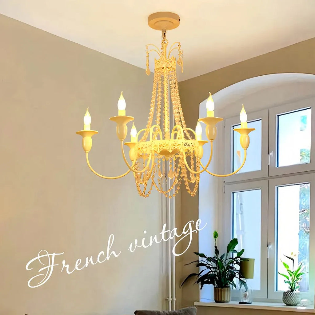 French Candle Crystal Chandelier