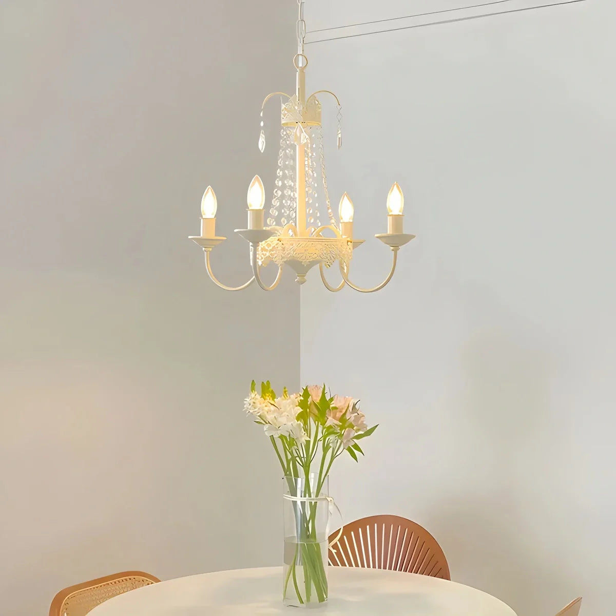 French Candle Crystal Chandelier