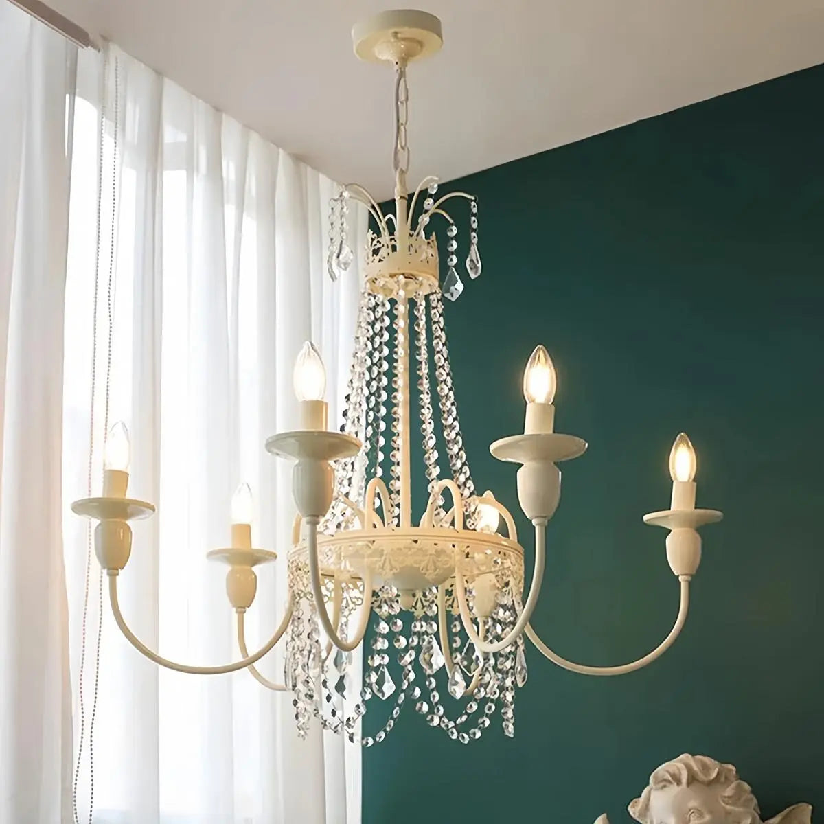 French Candle Crystal Chandelier