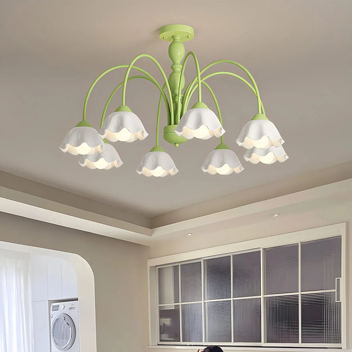 French Pastoral Style Flower Chandelier