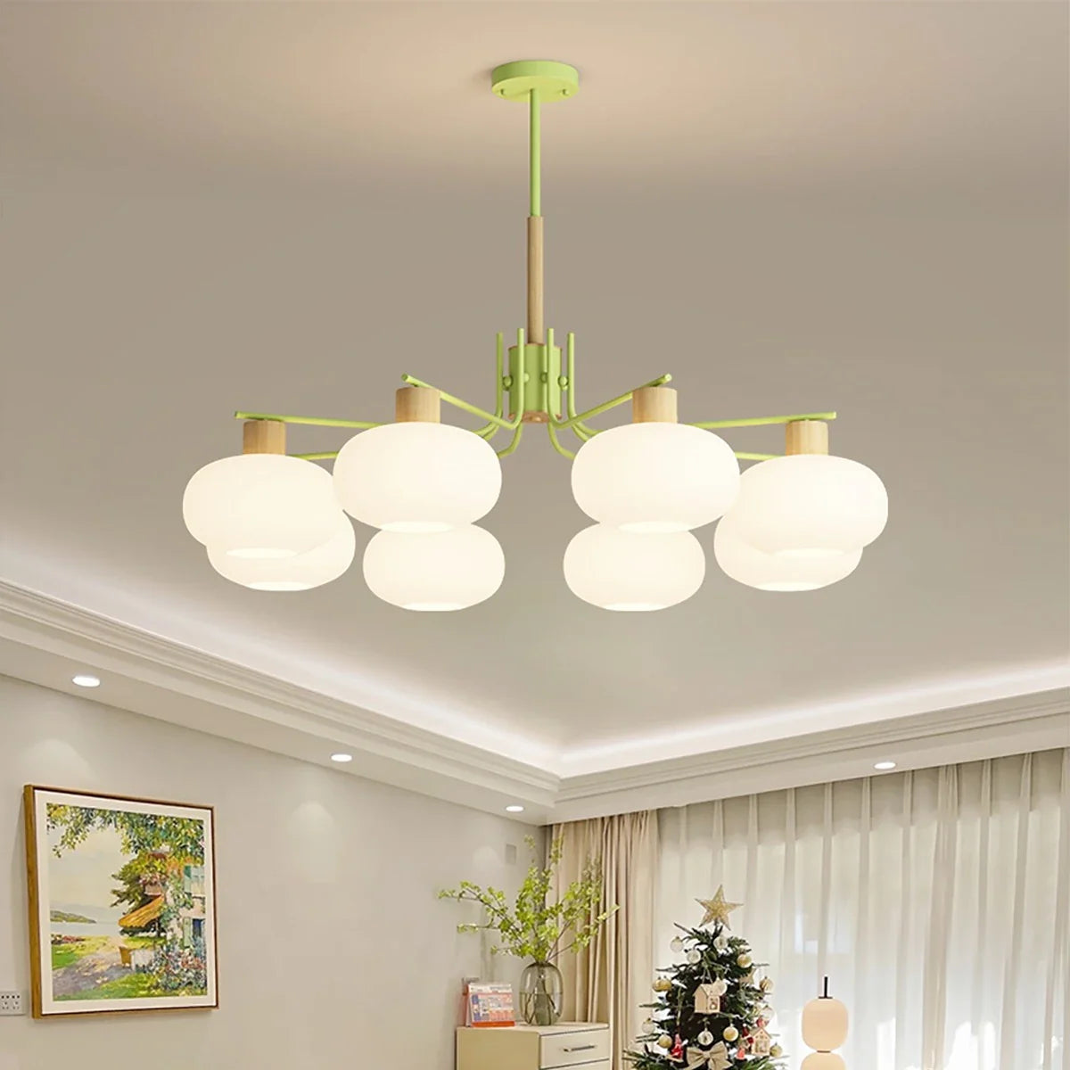 Pastoral American Retro Flower Chandelier