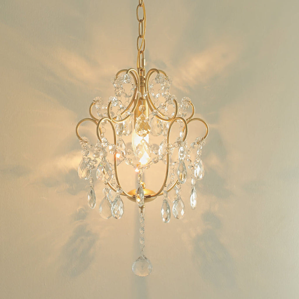 Gilded Crystal Pendant Lamp