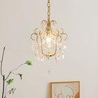 Gilded Crystal Pendant Lamp