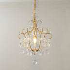 Gilded Crystal Pendant Lamp
