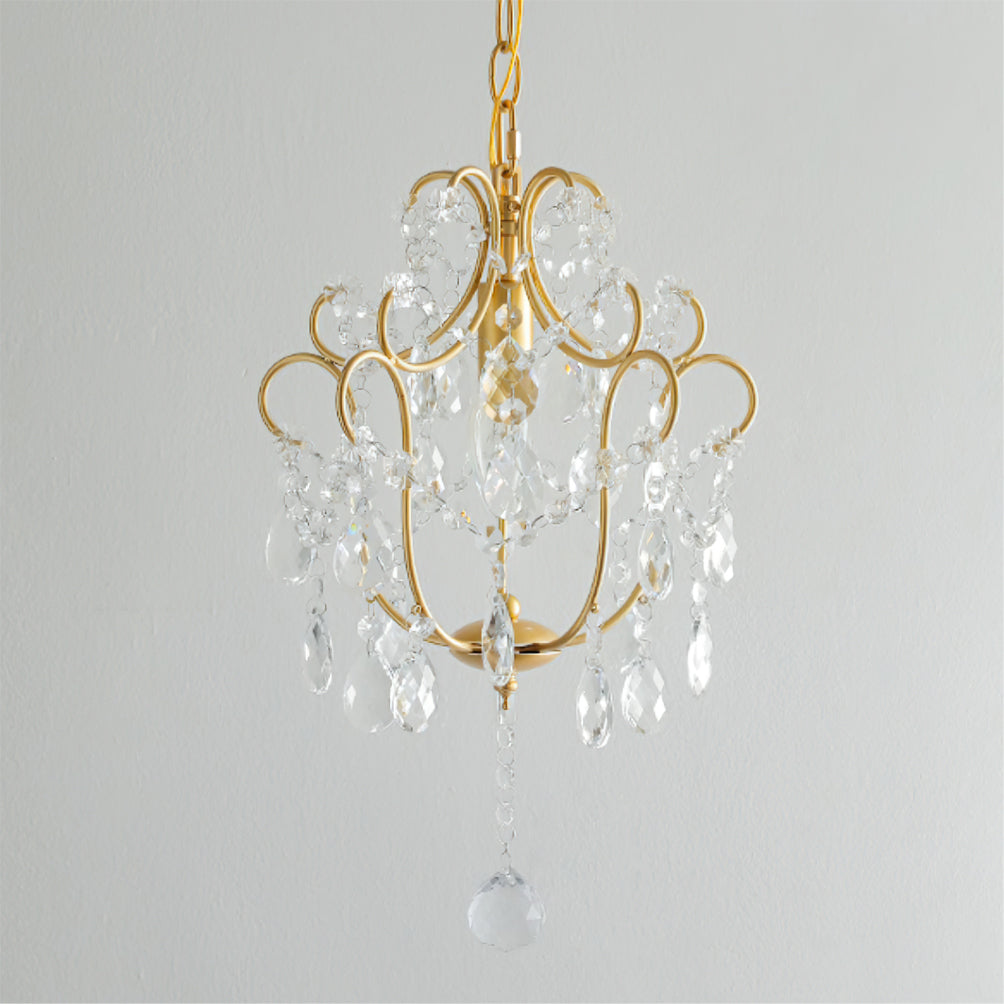 Gilded Crystal Pendant Lamp