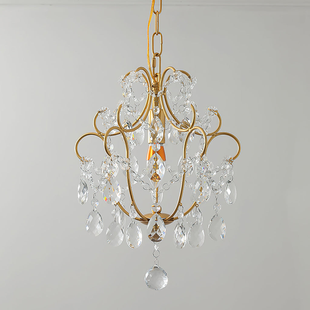 Gilded Crystal Pendant Lamp