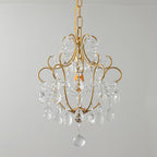 Gilded Crystal Pendant Lamp