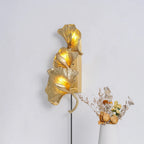 Ginkgo Leaf Plug In Wall Lamp
