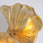 Ginkgo Leaf Plug In Wall Lamp