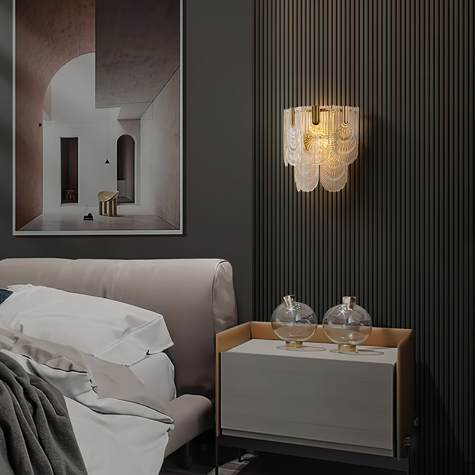 Giulia Brass Wall Lamp