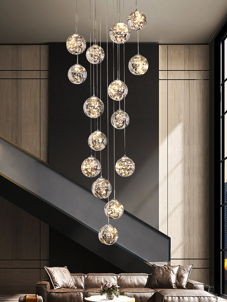 Mirror Glass Ball Pendant Lighting